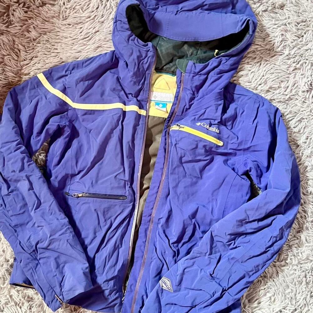 Columbia Omni-Heat Snowbunny Versatile Utility purple ski jacket removable hood‎